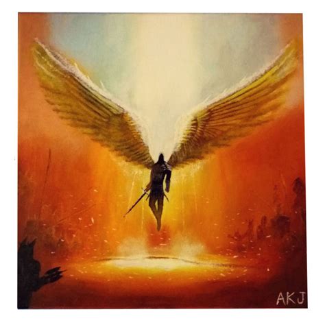 Archangel Michael, Painting by Akj | Artmajeur