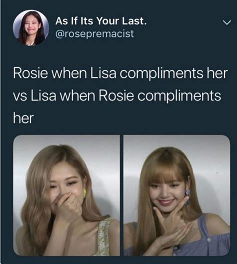 Rose and Lisa 🌸💖 | Blackpink memes, Blackpink funny, Blackpink