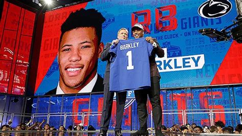 Saquon Barkley takes the stage at NFL Draft