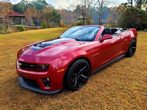 5th gen Crystal Red 2013 Chevrolet Camaro ZL1 convertible For Sale ...