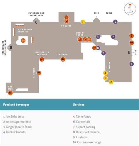 Keflavik Airport (KEF) Terminal Maps, Shops, Restaurants, Food Court 2024