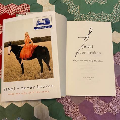 JEWEL Autographed Copy of Never Broken Book 4x Grammy Award | Etsy