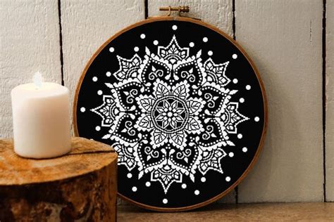 Mandala Cross Stitch Pattern Download PDF Simple Mandala - Etsy in 2022 ...