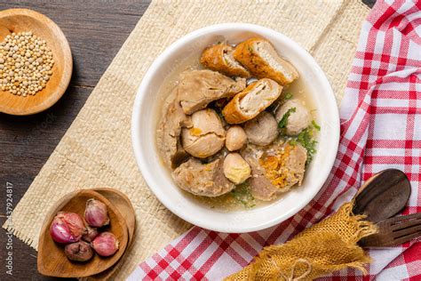 Bakso or baso is an Indonesian meatball, Its texture is similar to the Chinese beef ball, fish ...