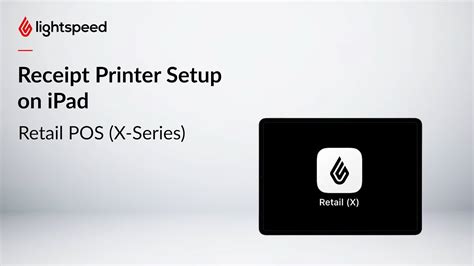 Receipt Printer Setup on iPad - YouTube