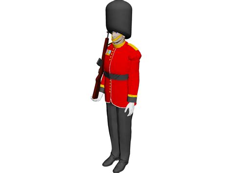 Buckingham Palace Guard 3D Model - 3DCADBrowser