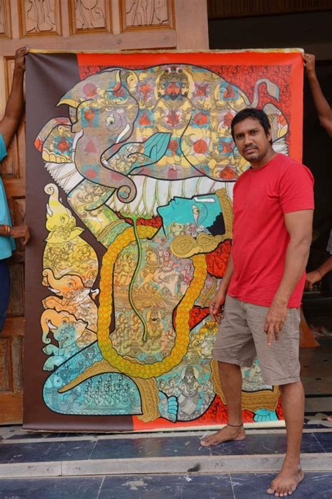 Indian Contemporary Artist Ramesh Gorjala and his Paintings Inspired by Kalamkari Art