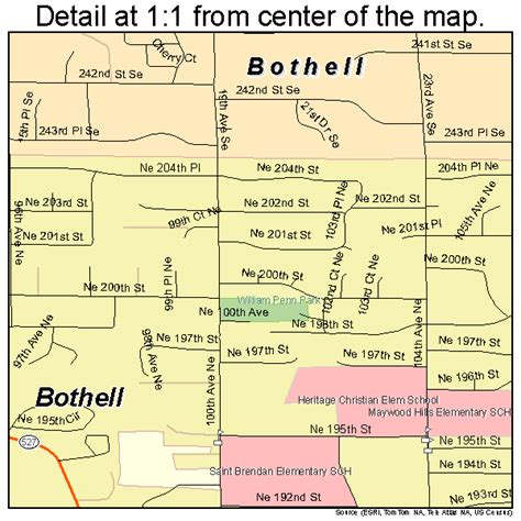 Bothell Washington Street Map 5307380