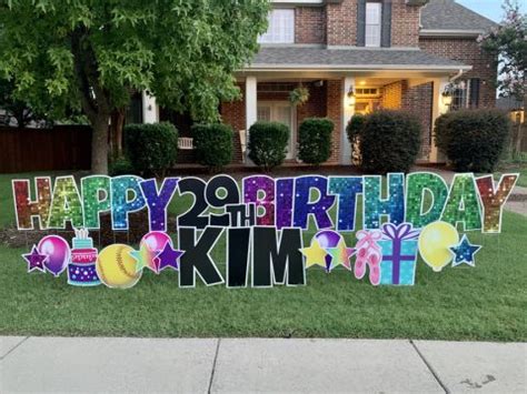 Best Yard Sign Rental | Happy Birthday Lawn Sign | Big Yard Sign Rentals