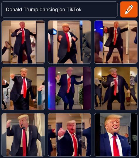 “Donald Trump dancing on TikTok” : r/weirddalle