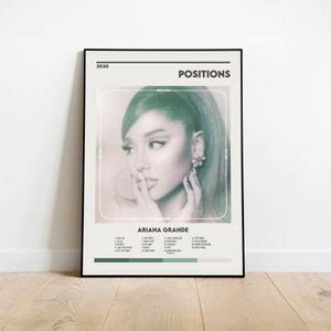 Ariana Grande Positions Album Cover Print Poster Minimalist Album Cover ...