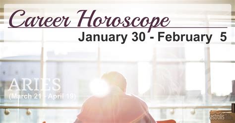 Aries Career Horoscope for January 30