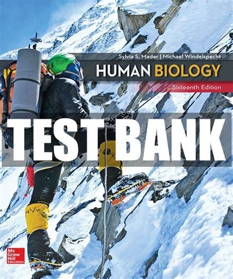 Test Bank For Human Biology 16th Edition Mader in 2022 | Test bank, Biology, Limnology