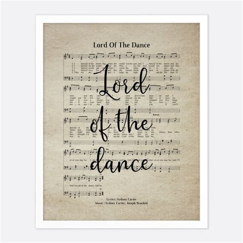 Lord of the Dance Vintage Hymn Wall Art Print Biblical Sheet - Etsy