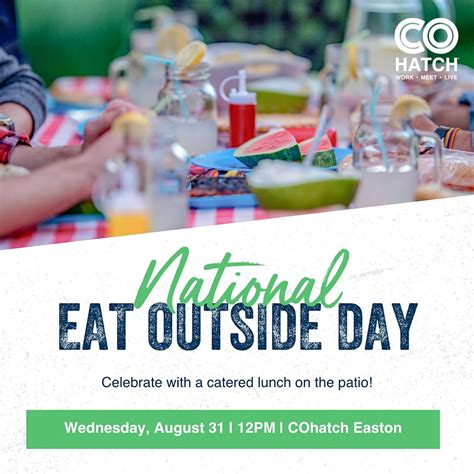 National Eat Outside Day at COhatch Easton | COhatch Easton, Columbus, OH | August 31, 2022