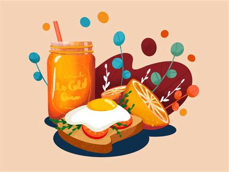 Breakfast Illustration | Food illustration design, Food illustration art, Illustration design