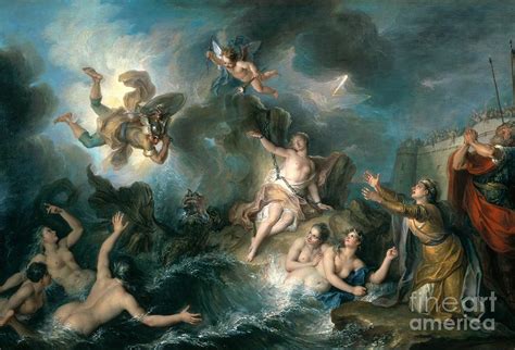 Perseus Rescuing Andromeda Painting by Charles Antoine Coypel - Pixels