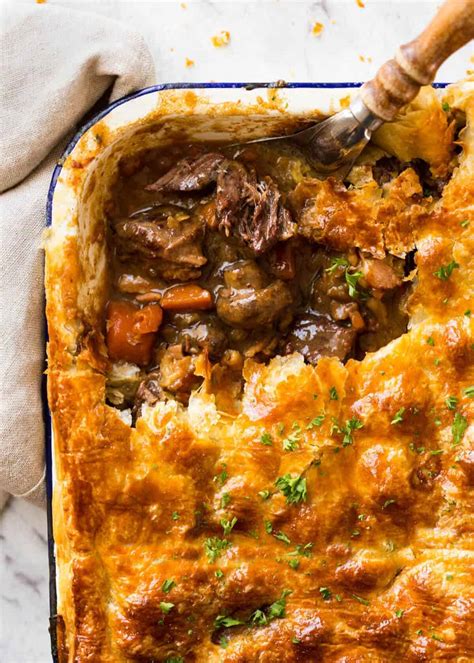 Epic Chunky Beef and Mushroom Pie | RecipeTin Eats