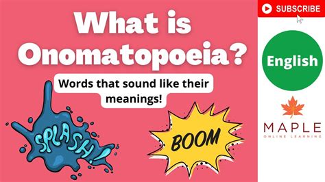 Onomatopoeia Definition For Kids