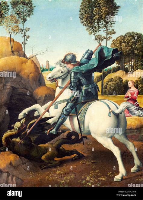 Saint George And The Dragon Painting High Resolution Stock Photography and Images - Alamy