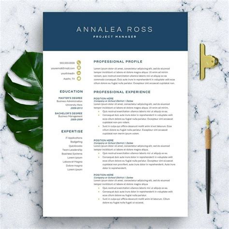 Modern Resume Template (Free to Download & Personalize)