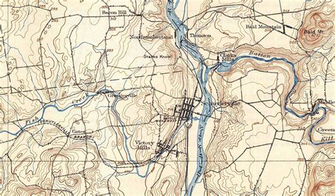 1895 Topo Map of Schuylerville New York Quadrangle | Etsy