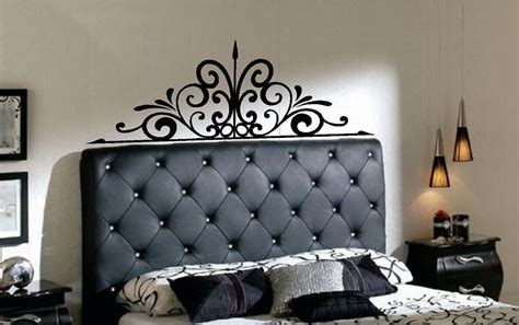 Iron Scroll Headboard Vinyl Wall Decal Decor Lettering | Headboard ...