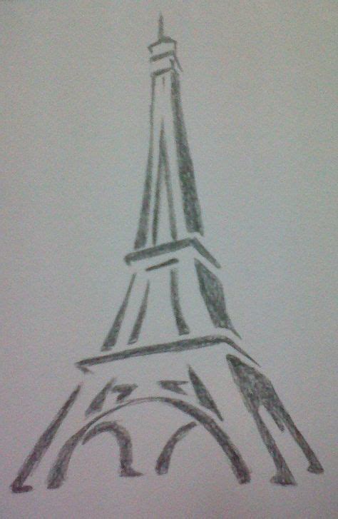 drawings of towers | Eiffel Tower Drawing by ~mido0oafellay on deviantART | Bocetos, Dibujos a ...