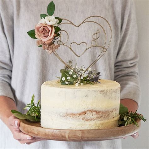 rose floral cake topper by the letter loft | notonthehighstreet.com