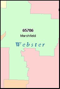 MARSHFIELD Missouri, MO ZIP Code Map Downloads