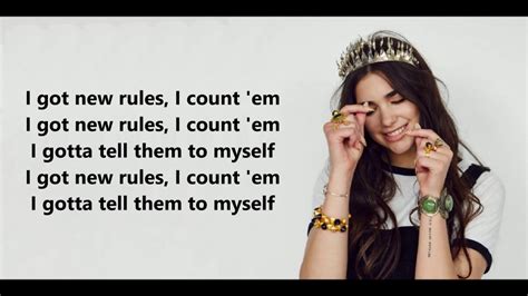 Dua Lipa - New Rules (Lyrics) - YouTube