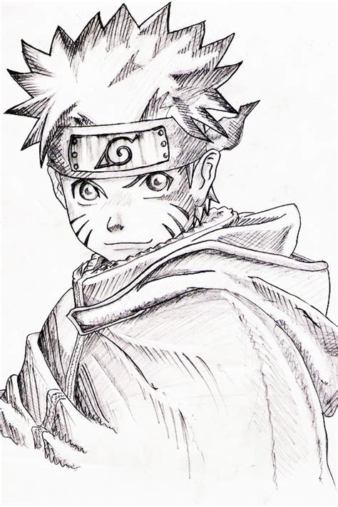 Gambar Lembar Mewarnai Sketsa Gambar Ilustrasi Naruto Uzumaki Komik ...