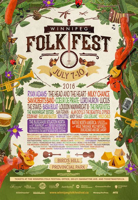 Winnipeg Folk Fest poster on Behance