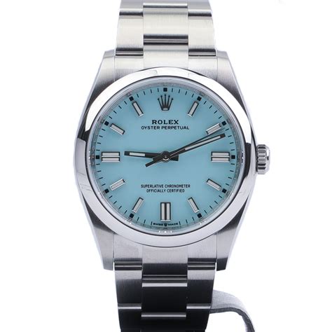 Rolex Oyster Perpetual 36 126000 Turquoise Blue "Tiffany" Unworn 2020 ...