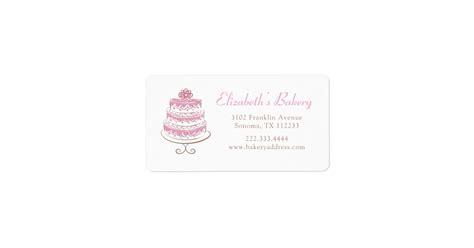 Cake Bakery Packaging Label | Zazzle