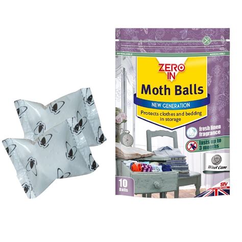 Buy 3 X Zero In Moth Balls (New Generation Clothes Moth Balls, Kills ...