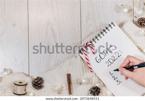 2022 Goals List Top View Hand Stock Photo 2073648551 | Shutterstock