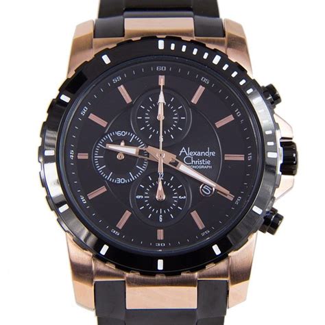 Chronograph-Divers.com - Alexandre Christie Chronograph Quartz Black ...