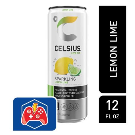 CELSIUS® Sparkling Lemon Lime Energy Drink Can, 12 fl oz - Kroger