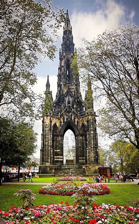 The Walter Scott Monument ~ is a Victorian Gothic monument to Scottish ...