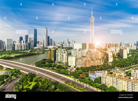 Guangzhou city skyline Stock Photo - Alamy