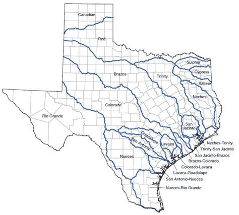 River Basins of Texas