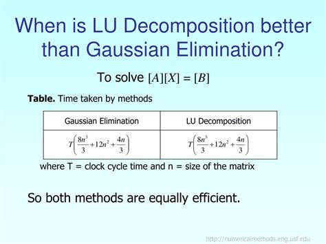 PPT - LU Decomposition PowerPoint Presentation, free download - ID:4501404