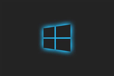Windows 10 Logo Blue Glow Wallpaper, HD Hi-Tech 4K Wallpapers, Images and Background ...