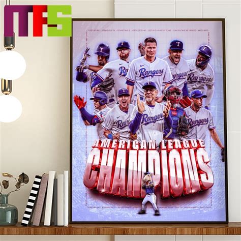 Texas Rangers Are 2023 AL Champions Home Decor Poster Canvas - Masteez