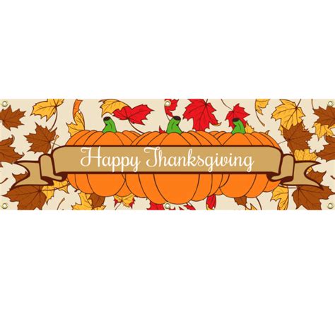 Vinyl Banner - Thanksgiving Customizable Design