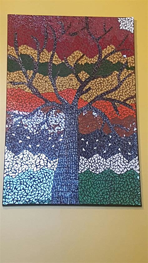 Mosaic tree art | Mosaic tree art, Tree art, Mosaic tree