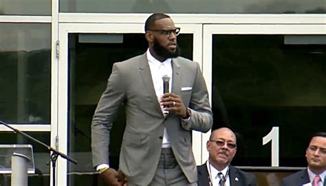 LeBron James Gave A Strong Speech At The 'I Promise' School Opening