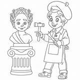 Sculpting Armature Template Sketch Coloring Page sketch template