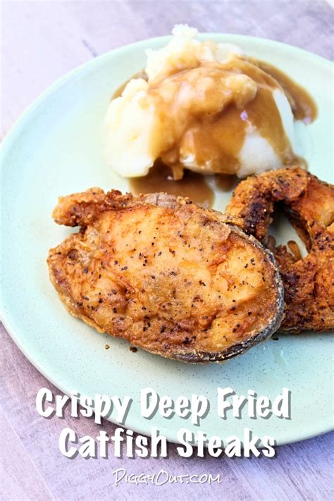 Crispy Deep-Fried Catfish Steaks - Piggy Out